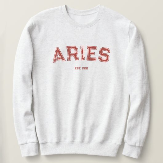 Personalized Zodiac Birth Year Sweatshirt スウェットシャツ (デザイン正面)