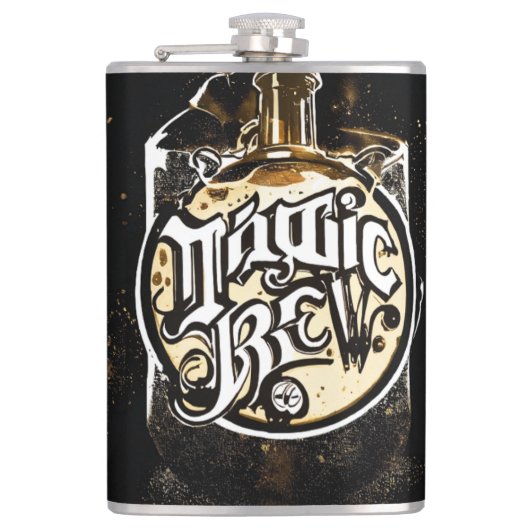 #personalizedmonogramflaskVinylWrappedFlask フラスク (正面)