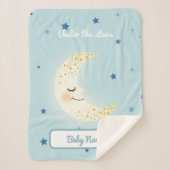 PersonalizedUnder the Stars Soft Blanket - Baby シェルパブランケット (正面)