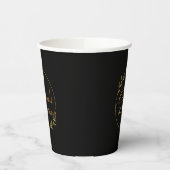 Personalizes Birthday with Golden Frame 紙コップ (左)