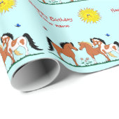 Personaliziedの馬の相棒の包装紙 ラッピングペーパー (ロールコーナー)
