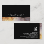 PersonalTrainer SpecialSkills抽象芸術BrownGrunge 名刺 (正面/裏面)