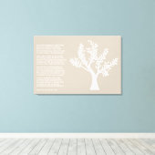 PersonalTrees – 暖かい灰色 – 詩人の木 キャンバスプリント (インサイチュ (ウッドフロア))