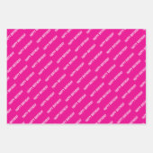 PERSONALZIED NAME STYLISH MODERN HAPPY BIRTHDAY  ラッピングペーパーシート (正面3)