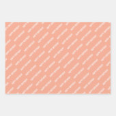 PERSONALZIED NAME STYLISH MODERN HAPPY BIRTHDAY  ラッピングペーパーシート (正面3)