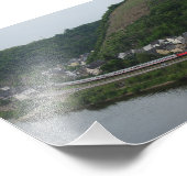 Personenzug in Kobern-Gondorf フォトプリント (角)