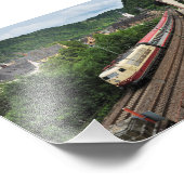 Personenzug in St. Goar フォトプリント (角)