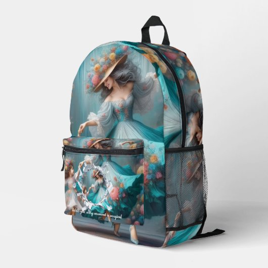 PERSONILIZE TEXT AND PICTURE  プリントバックパック (裏面右端)