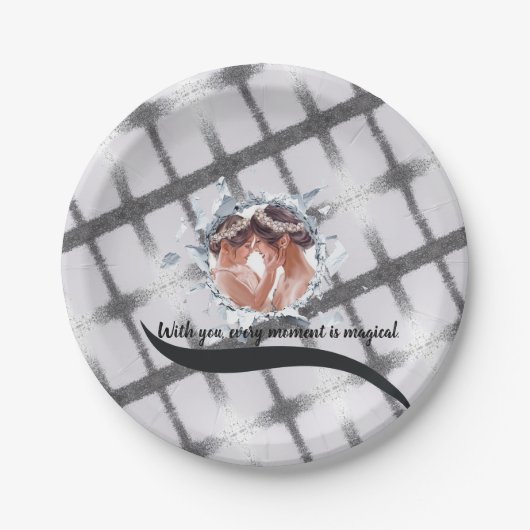 PERSONILIZE TEXT AND PICTURE  ペーパープレート (正面)