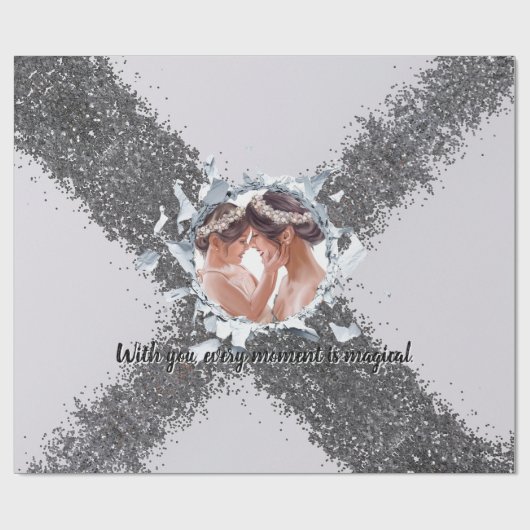 PERSONILIZE TEXT AND PICTURE  ラッピングペーパー (フラット)