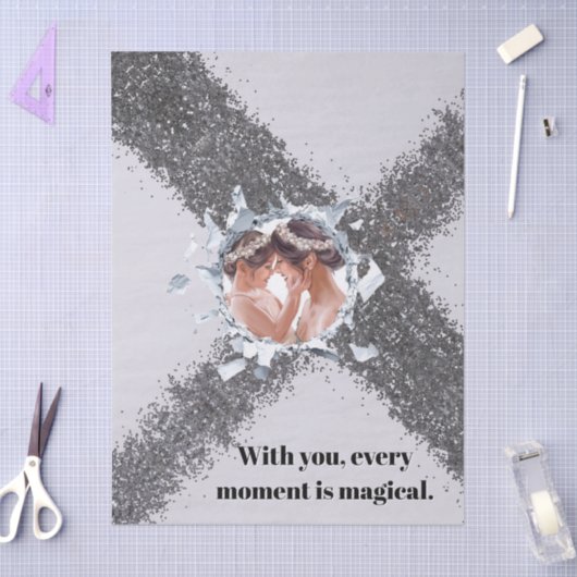 PERSONILIZE TEXT AND PICTURE  薄葉紙 (クラフト)