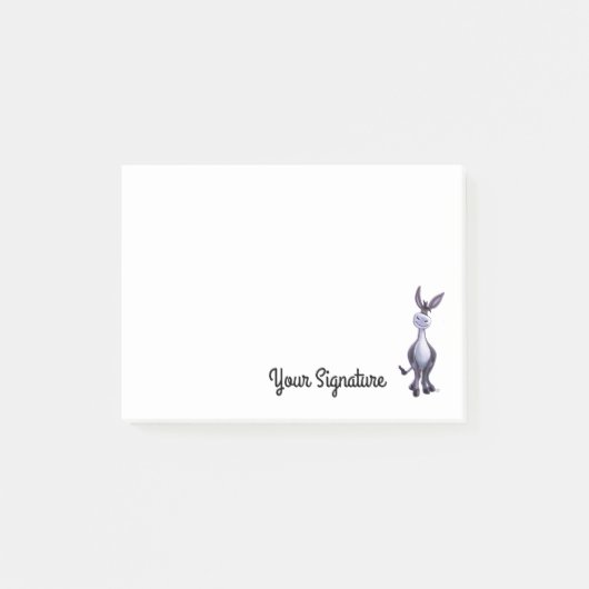 Personizedのポスト・イットを持つろば ポストイット (正面)