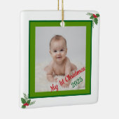 Personized Baby 1st Christmas Ornament セラミックオーナメント (右)