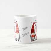 Personized Christmas Gnome Mug コーヒーマグカップ (中央)
