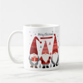 Personized Christmas Gnome Mug コーヒーマグカップ (左)