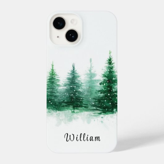 Personized Christmas Trees Phone Case iPhoneケース (裏面)