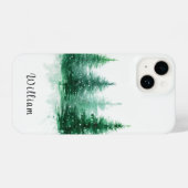Personized Christmas Trees Phone Case iPhoneケース (裏面横)