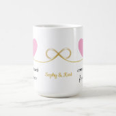 Personized Elegant Coffee Mug Gift for Couple コーヒーマグカップ (中央)