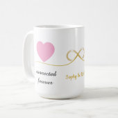 Personized Elegant Coffee Mug Gift for Couple コーヒーマグカップ (正面左)