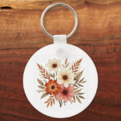 Personized Floral Keychain キーホルダー (正面)