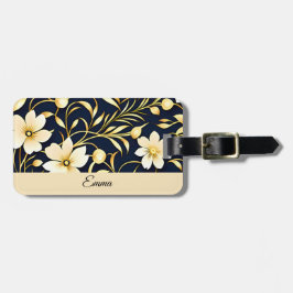 Personized Floral Luggage Tag ラゲッジタグ