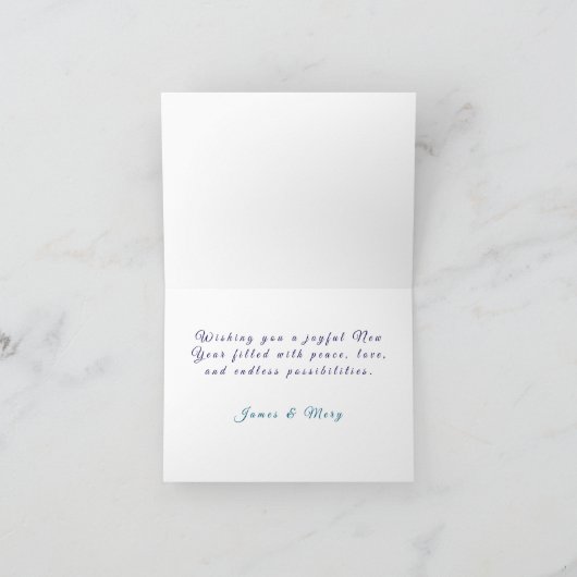 Personized New Year Card サンキューカード (内部)