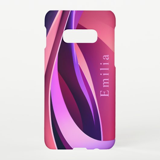 Personized Purple Phone Case Samsung Galaxyケース (裏面)