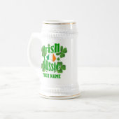 Personlalizedのアイルランドのオーストラリア人のセントパトリックの日 ビールジョッキ (正面左)