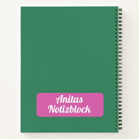 Persönlich Florales  ノートブック (裏面)