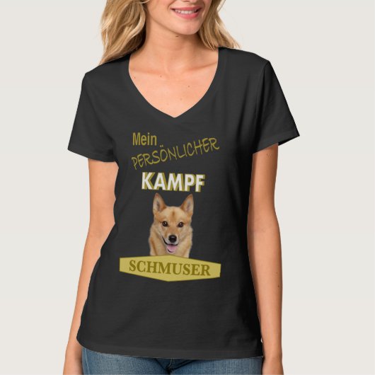 Persönlicher Kampf Schmuser  Finnish Spitz Tシャツ (正面)