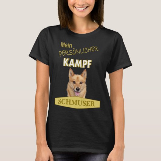 Persönlicher Kampf Schmuser  Finnish Spitz Tシャツ (正面)