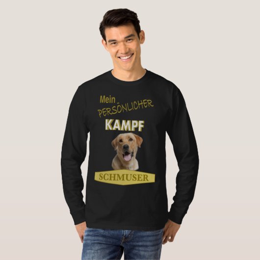 Persönlicher Kampf Schmuser Labrador Retriever Tシャツ (正面フル)