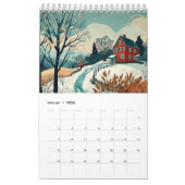 Personlig 2025 - Skandi Stil, Ftorjusde カレンダー (2月 2026)