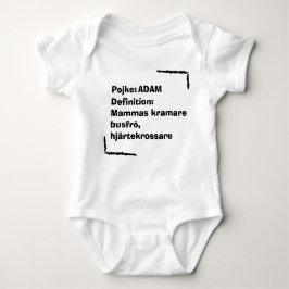 Personlig Babybody med Namn , Personalized Baby  ベビーボディスーツ