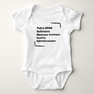 Personlig Babybody med Namn , Personalized Baby  ベビーボディスーツ