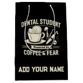 Personlig Presentpåse till Tandläkarstudent-dental ミディアムペーパーバッグ (正面)
