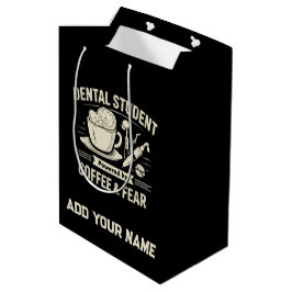 Personlig Presentpåse till Tandläkarstudent-dental ミディアムペーパーバッグ
