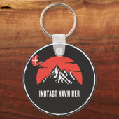 Personligt bynavn Danmark rundtデザイン キーホルダー (正面)