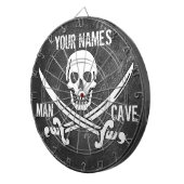 Personlizedの海賊人の洞窟 ダーツボード (正面右)