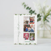 Personlized Merry Christmas Photo  ポストカード (スタンド正面)