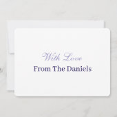 Personlized Photo Merry christmas & Happy New Year カード (裏面)