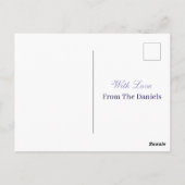 Personlized Photo Merry christmas & Happy New Year ポストカード (裏面)