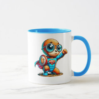 Personnage en tenue de super-héros. マグカップ