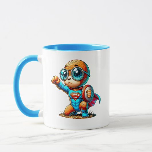 Personnage en tenue de super-héros. マグカップ (左)