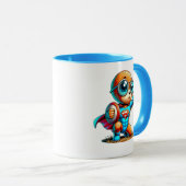 Personnage en tenue de super-héros. マグカップ (正面右)