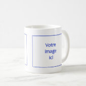 personnalisé avec votre image ou logo コーヒーマグカップ (正面右)