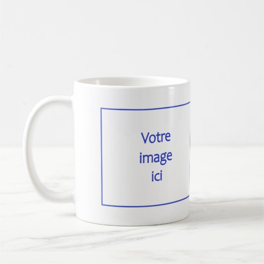 personnalisé avec votre image ou logo コーヒーマグカップ (左)
