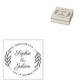 Personnalisé, Florale, Remerciement ラバースタンプ (押印)