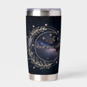 Personnalisé Lune Mystique et Ciel Étoilé  保温保冷タンブラー (正面)