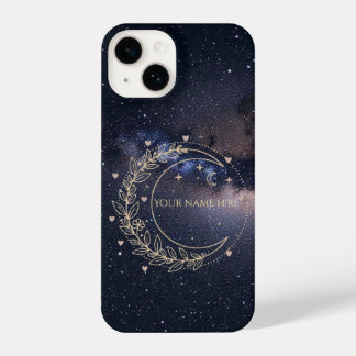 Personnalisé Lune Mystique et Ciel Étoilé  iPhone 14ケース